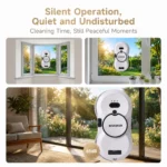 DIVEDEER Home intelligent cleaning robot with automatic water spraying function, anti drop magnetic glass cleaning machine - Image 6