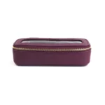 Customized name PU leather transparent makeup brush makeup bag portable storage bag daily necessities storage accessory - Image 7