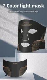 7 Color LED Face Mask with Neck Wireless Portable Red Light Therapy for Anti-Aging, Wrinkles, Skin Rejuvenation, Home Use - Image 14