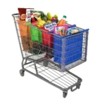 4Pcs/set Foldable Cart Trolley Supermarket Shopping Storage Bags Reusable Eco-Friendly Grocery Shop Handbag Nonwovens Tote Bag - Image 14