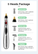 Electric Laser Pen Acupuncture Point Massage Therapy Pain Relief Electronic Meridian Energy Pen Body Head Back Neck Leg Massager - Image 18