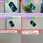 Silicone Suction Phone Holder Mat Multifunctional Suction Cup Wall Stand Square Anti-Slip Single-Sided Case Mount Back Sticker - Image 24