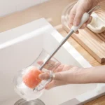 Bottle Cleaning Brush Long Handle Bottle Brush 3 In 1 Multifunctional Sponge Bottle Brush With Bottle Gap Cleaner Brush - Image 11