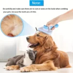 Pet Hair Remover Brush - Effective Shedding Control Gentle Deshedding Comb for Dogs Cats Long Hair Grooming Daily Use & Bathing - Image 2