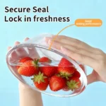 Break Point Cling Film Clear PE Disposable Microwavable Large Roll Food Wrap Keep Food Fresh For Kitchen Refrigerator 30cmx100m - Image 4