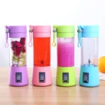 380ml Portable Blender USB Rechargeable 6 Blades Mini Juicer Cup, Personal Fruit Mixer for Milkshake Smoothie Travel
