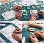 A3 A4 A5 PVC Cutting Mat Workbench Patchwork Cut Pad Sewing Manual DIY Knife Engraving Leather Cutting Board Side Underlay - Image 14