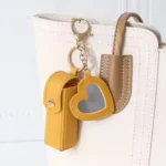 Makeup Pouch Keychain Lipstick Holder Lipstick Keychain Bag Leather Lipstick Bag For Travel Women Daily Use - Image 6