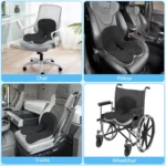 Memory Foam Cushion Interior Accessories Pillow Car Seat Waist Pillow Lumbar Support Office Pillow Chair Cushion - Image 16