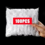 Transparent Elastic Cling Film Cover Fruits Foods Hair Covers Barthroom Kitchen PE Lids Storages Freshness Seal Wraps Disposable - Image 7