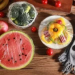 Transparent Elastic Cling Film Cover Fruits Foods Hair Covers Barthroom Kitchen PE Lids Storages Freshness Seal Wraps Disposable - Image 5