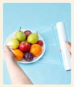 Break Point Cling Film Clear PE Disposable Microwavable Large Roll Food Wrap Keep Food Fresh For Kitchen Refrigerator 30cmx100m - Image 16