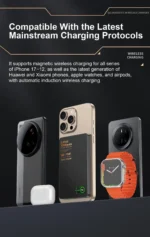 QI 2.1 Magnetic Powerbank Wireless Fast Charing Spare Portable External Battery for iPhone 12-17 Pro Watch Airpods 5000/10000mAh - Image 25