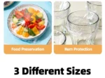 Break Point Cling Film Clear PE Disposable Microwavable Large Roll Food Wrap Keep Food Fresh For Kitchen Refrigerator 30cmx100m - Image 22