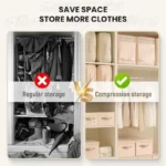 Self Compression Organizer Duvet Storage Bag Large Capacity Self Compression Moving Organizer Bags Heavy Duty Moving Bags - Image 4