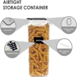 Kitchen 7pcs Food Containers Set BPA Free Plastic Airtight Storage Box With 10stickers and Pen - Image 7