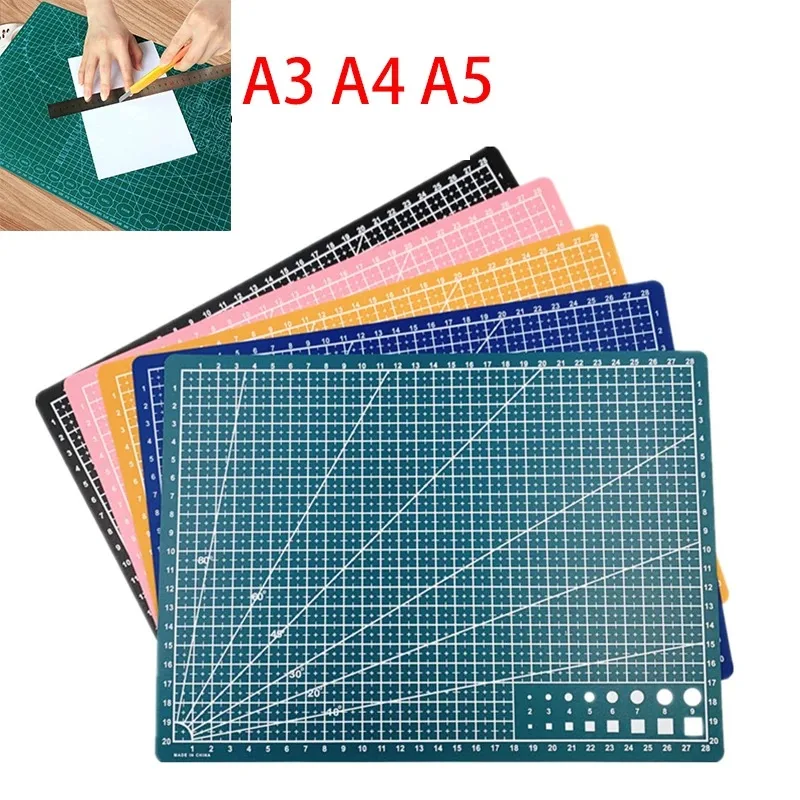 Sf041a00d61d247af8d362f0c661f9394W.webp A3 A4 A5 PVC Cutting Mat Workbench Patchwork Cut Pad Sewing Manual DIY Knife Engraving Leather Cutting Board Side Underlay - Image 1