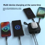 2025 New 10000Mah Multifunctional Magnetic Wireless Power Bank 22.5W Fast Charging AC Wall Plug-in 5-in-1 Mobile Power Supply - Image 4