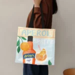1 Pc APEROL SPRITZ Beverage shopping bag grocery store storage bag for travel shopping storage - Image 2