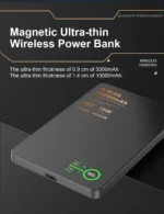 QI 2.1 Magnetic Powerbank Wireless Fast Charing Spare Portable External Battery for iPhone 12-17 Pro Watch Airpods 5000/10000mAh - Image 23