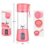 380ml Portable Blender USB Rechargeable 6 Blades Mini Juicer Cup, Personal Fruit Mixer for Milkshake Smoothie Travel - Image 15