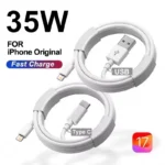 35W PD Fast Charging USB Cable For iPhone 14 8 7 Plus 13 12 Mini 11 Pro XS Max XR X USB C Rapid Charge Cable 0.25m 1m 1.5m 2m 3m