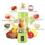 380ml Portable Blender USB Rechargeable 6 Blades Mini Juicer Cup, Personal Fruit Mixer for Milkshake Smoothie Travel - Image 3