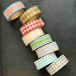 Korean Style Paper Tape Handbook Decoration Material Basic Checkered DIY Sticker - Image 2