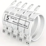 1/3/5PCS Quality USB Charger Cable for iPhone 14 8 7 6S Plus 13 12 Pro XS Max XR SE Charging Cord Data Sync Line 1m 2m